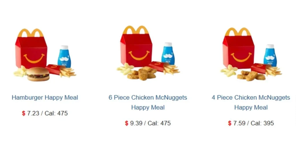 McDonald’s Happy Meal® Menu