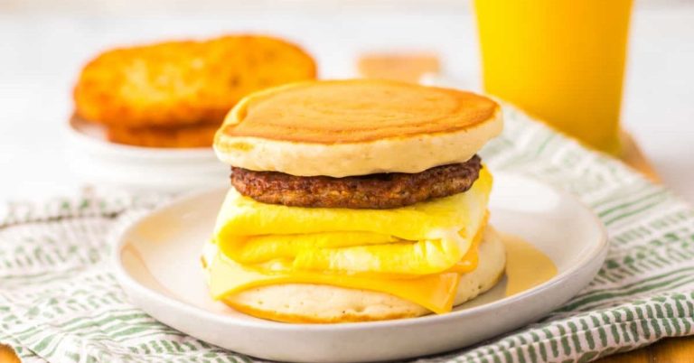 McDo Sausage Egg & Cheese McGriddles Menu USA 2025