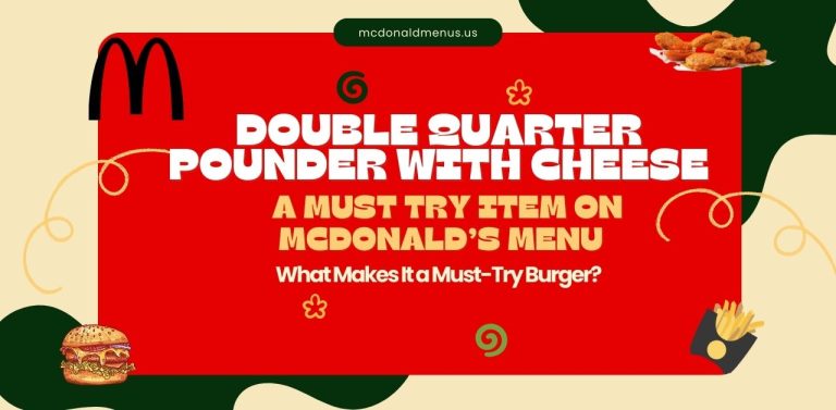 mcdonalds Double Quarter Pounder with Cheese