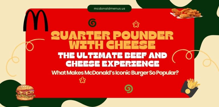 Quarter Pounder with Cheese usa