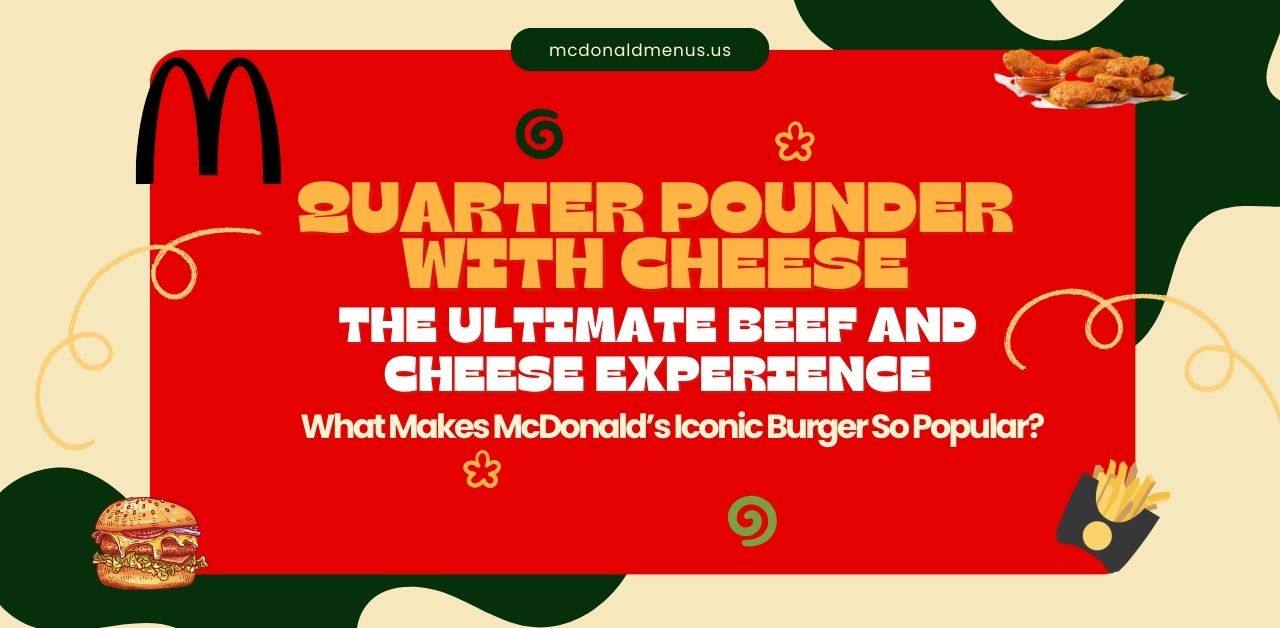 Quarter Pounder with Cheese usa