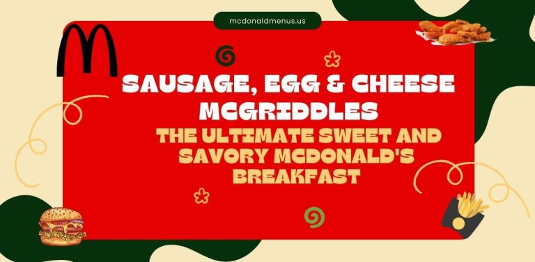 mcdonalds Sausage, Egg & Cheese McGriddles