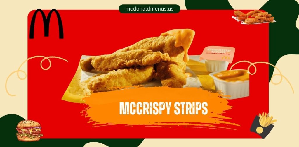 mcdonald's McCrispy Strips menu
